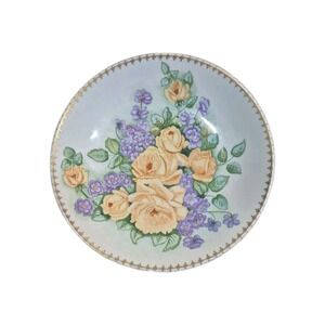 Eschenbach Bavaria Germany 10" Serving Bowl gold‎ rimed Vintage